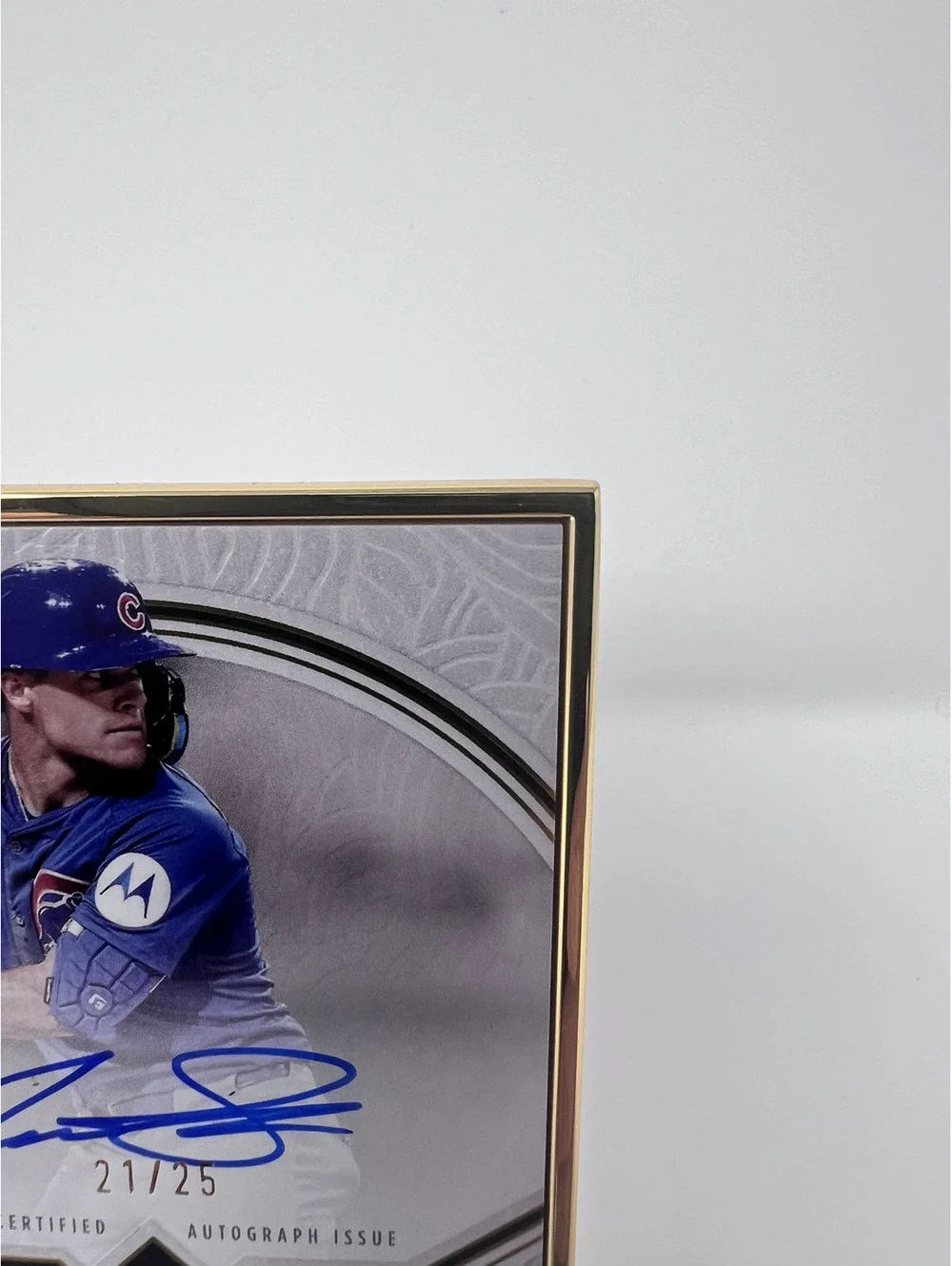 Topps 2025 Definitive Framed Autograph Matt Shaw RC Auto Cubs 21/25 FAC-MSH